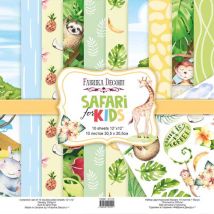 10 Papiers Scrapbooking 30 X 30 Cm Fabrika Decoru Safari For Kids Scrapbooking