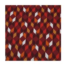 Tssu Coton Enduit Kouba Rouge - Distrifil
