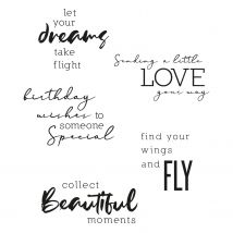 Tampons Transparents Textes 3- Sizzix Scrapbooking