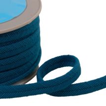 Bobine 20m Double Cordon Fils 10mm Bleu Canard - My mercerie