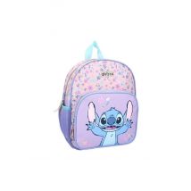 Mybagstory – Sac À Dos Enfant Stitch Fleurs Violet & Rose – 29 Cm - Mybagstory