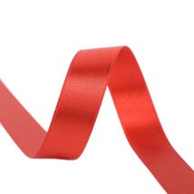 Bobine 40m Ruban Satin Double Face Fabriqué En France Rouge - MyMercerie