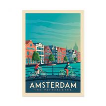 Affiche 30x40 Cm - Amsterdam - Olahoop Travel Posters - Wall Editions