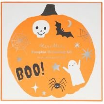 Kit Décoration Citrouilles - Pochoirs + Stickers - Meri Meri