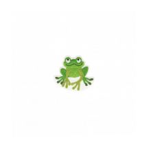 Ecussons Thermocollant Jolis Animaux 4 X 4,5 Cm - Mediac Grenouille Vert