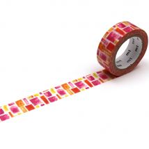 Masking Tape Sousou Mosaîque Aquarelle - 7 M X 15mm - MT Masking Tape