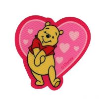 Ecusson Imprimé Winnie Cœur 6.5x6.5cm - Disney