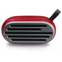 Mini Enceinte Bluetooth Tws Haut-parleur Métal 4w Autonomie 7h Appel Mains-libres Fm Rouge Yonis - Yonis