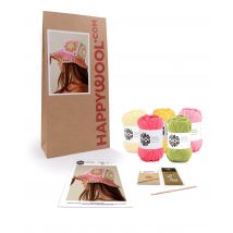Kit Crochet Bob Cristal Rose Bonbon Tu - Pingouin