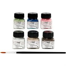 Peinture Pour Verre Et Porcelaine, Ass. De Couleurs, 6x20 Ml/ 1 Pq. - Kreul