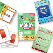 Mini-mondy - 90 Cartes - Maison - Langage - ObserveMontessori