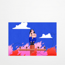 Carte Postale - Lauriea - Monde En Feu - 14,8 X 10,5 Cm - Made In France - My 365