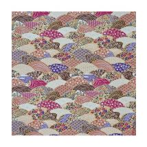 Tissu Coton Japonais Paysage Multicolore 0001 Multicolore Vendu Au Mètre - Distrifil