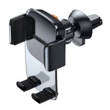 Baseus Support De Téléphone Pivotant À 360° Pour Grille De Ventilation Easy Control Noir Transparent