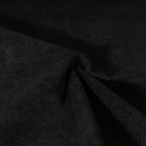 Tissu Velours D'Ameublement Texturé Genova Noir - Craftine