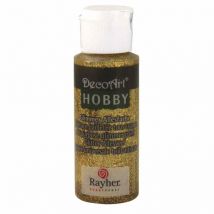 Peinture Pailletée Tous Usages, Flacon 59 Ml, Or Brillant - DecoArt