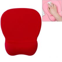 Tapis De Souris Confortable En Mousse Mémoire Avec Base Antidérapante Rose Rouge Yonis - Yonis