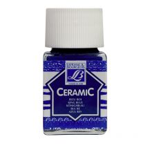 Peinture Pour Céramique - Bleu Roi - Lefranc Bourgeois - Flacon De 50ml