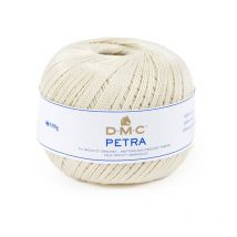 Pelote De Laine - 100% Coton - Ecru - Dmc - Petra - Grosseur 5 - Dmc