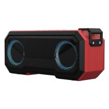 Enceinte Bluetooth Waterproof X8 Lumineuse 12h Autonomie 3000mah 8w Clair Rouge Yonis - Yonis