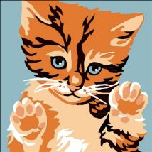 Kit Canevas Soudan Le Chat 20x20cm - LUC