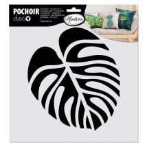Pochoir Pour Textiles - Feuille Tropicale - Aladine