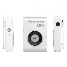 Lecteur Mp3 Étanche Ipx8 Avec Écouteurs Fm 8gb Pour Natation Et Plongée Blanc Yonis - Yonis