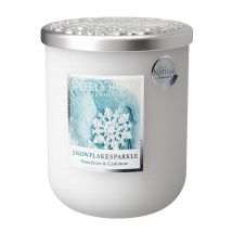 Grande Bougie À La Cire De Soja Flocons Givrés - Heart & Home