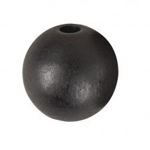 Boules Bois Percées Fsc 100%,mat, Ø 30mm, Noir, 4 Pces - Rayher