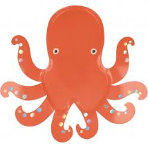 8 Assiettes Sous La Mer - Poulpe - Meri Meri