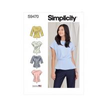 Patron Simplicity 9470 - Hauts Pour Jeunes Filles Taille N°fr 42-50