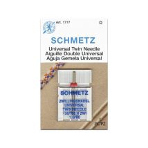 Aiguille Double Universal Schmetz 130/705 H Zwi - Dimension 1,6/80 - 1 Pces - Schmetz Blanc