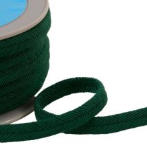 Double Cordon Fils 10mm Vert Bouteille Au Mètre - My mercerie