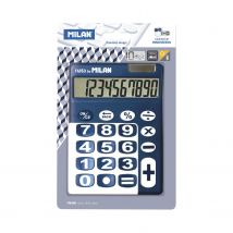 Blister Calculatrice Bleue 10 Chiffres Grandes Touches - Milan