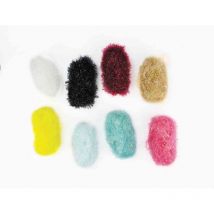 Laine Abrasive 8 Mini Pelotes Et 2 Crochets Idéal Pour Éponge - Megacrea DIY