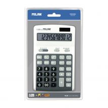 Blister Calculatrice Grise 12 Chiffres Grandes Touches - Milan