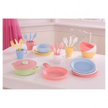 Batterie De Cuisine 27 Pièces, Couleurs Pastel - Kidkraft