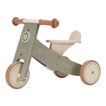 Tricycle En Bois Vert Olive - Little Dutch