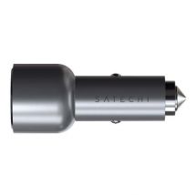 Satechi Chargeur De Voiture 40w Dual Usb-c Pd Gris Foncé