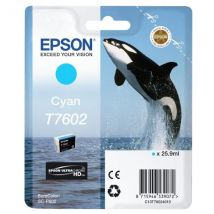 Epson Cartouche D'Encre T7602 Cyan - Orque (c13t76024010) - Epson