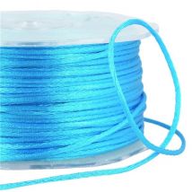 Bobine 100m Queue De Rat 2mm Turquoise - My mercerie