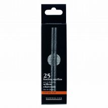 25 Moyens Fusains Ø 5 - 6 Mm - Sennelier