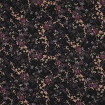 Tissu Viscose Extensible Miel Sur Fond Noir - Craftine