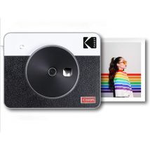 Kodak Mini Shot Combo 2 Retro C300 - Appareil Photo Instantané (photo Carré 7,6 X 7,6 Cm - 3 X 3'', Écran Lcd 1,7'', Bluetooth, Batterie Lithium, 