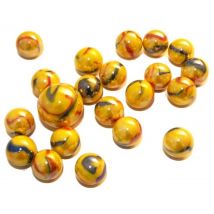 Filet De 20 Billes 1.6cm + 1 Calots Canari 2.5cm - Jeu De Recreation - Bille - Kim'Play