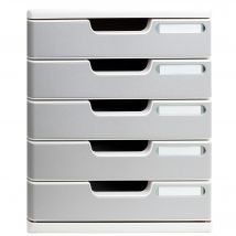 Module De Classement Modulo Office 5 Tiroirs Fermés - Granit - Exacompta