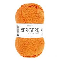 Pelote De Laine - Orange - 50% Laine 50% Acrylique - Bergère De France - Idéale 4 - Bergere de France