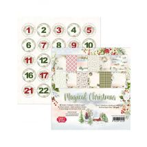Bloc De 12 Feuilles Recto Verso Magical Christmas Craft And You Design - Craft and you design