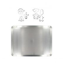 Plaque De Cuisson Four Microperforée De 40 X 30 Cm Et 7 Emporte-pièces De Noël Inox Zenker Noël