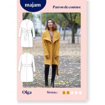 Patron Manteau - Olga- Taille 34 À 48 - Majam